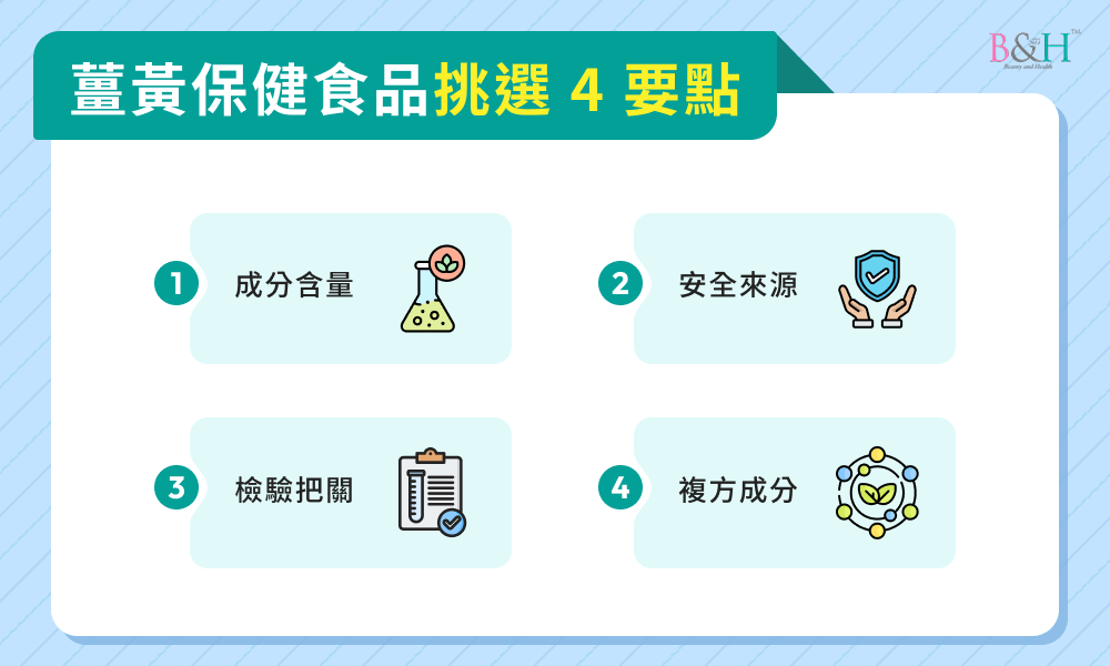 薑黃保健食品挑選 4 要點